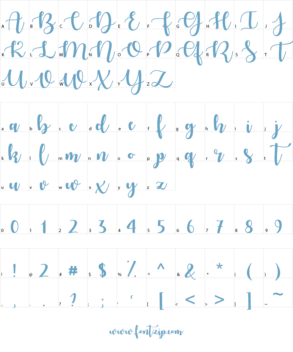 Autumn in November Font Character
